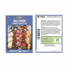 Load image into Gallery viewer, Hollyhock Seeds - Summer Carnival Mix
