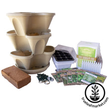 Load image into Gallery viewer, Garden Stacker Planter &amp; Culinary Herb Kit
