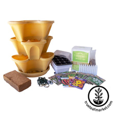 Load image into Gallery viewer, Garden Stacker Planter &amp; Tea, Medicinal Herb Kit

