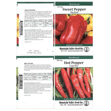 Load image into Gallery viewer, Heirloom Hot and Sweet Pepper Collection - 8 Pack
