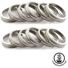 Load image into Gallery viewer, Stainless Steel Wide Mouth Jar Rings
